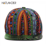 HATLANDER Leather Snake Skin Baseball Cap