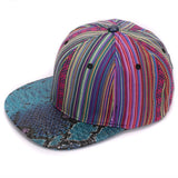 HATLANDER Leather Snake Skin Baseball Cap
