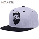 HATLANDER Original Grey Cool Hip Hop Cap