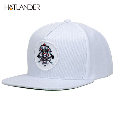 HATLANDER White Baseball Cap